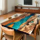 resin outdoor table/epoxy dining table 6 seater/ resin river table/epoxy table