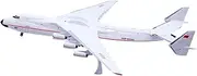 Pre-Built Model Aircraft 42CM Scale Miniature Aircraft Model 1:200 for Antonov AN-225 CCCP-82060 Red Waistline Finished Airplane Model Kit Miniature Airplane Model