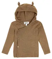 [Molo] Molo Baby Bobby cotton and wool cardigan M 12 brown