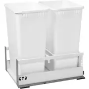 Rev-A-Shelf TWCSC-1850DM-2 TANDEMBOX Bottom Mount Double Bin Trash Can, 50 Quart