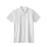 Wonder Nation Polo Shirt Boys Size S White Uniform Short Sleeve --K5--