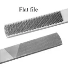 4-Way Wood Rasp File 2pcs Steel Hand File Durable Wood Rasp Set Half Round ∠
