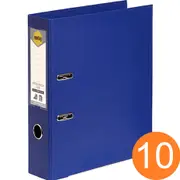 Marbig Linen Lever Arch File Pe A4 Blue Box 10