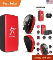 Punching Mitts Kick Pack Set, Boxing Mitts Focus Pads, Taewondo Kick Pad, Gre...