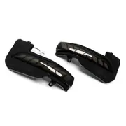LED Dynamic Amber Turn Signal Side Rearview Mirror Indicator Blinker Light For Toyota fortuner Hilux Innova 2016-2021 Smoked Black