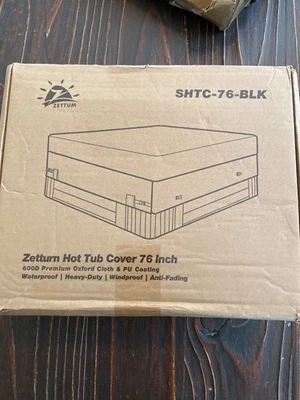 Heavy Duty Square Outdoor Hot Tub SPA Cover Waterproof Windproof w/ Storage Bag