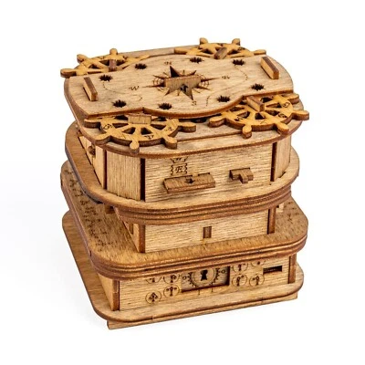 iDventure Cluebox - Davy Jones Locker - Escape Room Game - Puzzle Box - Gift ...
