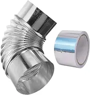 WESIEVYA 1 Set Stainless Steel Elbow Chimney Flue Pipe for Fire Stove Exhaust Flame Retardant Leakage Flexible Design for Kitchen and Outdoor Use