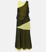 [Jacques Wei] Jacques Wei Printed midi dress AU 10 multicoloured