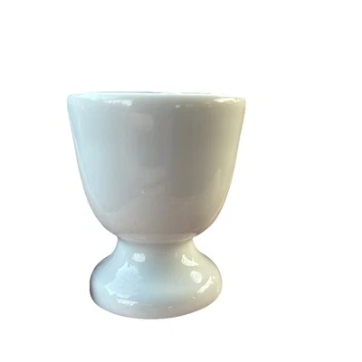APILCO White Porcelain Egg Cup Holder Made in FRANCE
