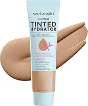 wet n wild, Bare Focus Tinted Hydrator, Tinted Face Cream Enriched with Hyaluronic Acid and Vegan Squalane for Radiant Skin, Light to Medium Coverage, Semi-Matte Finish, Tan Skin