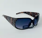 Fashion Sunglasses for Women Wrap 100% UVA-UVB Protection, (Brown & Black), NEW