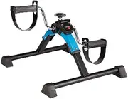 Folding Mini LCD Exercise Bike Portable Indoor Pedal Exerciser Bike Gym Fitness arm and Leg Cardio Trainer Adjustable Resistance Home Cardio Fitness Machine