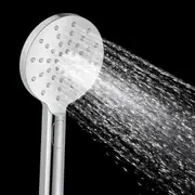 Round Chrome 3-Spray Pattern Handheld Shower Rose ABS Spray Head WELS