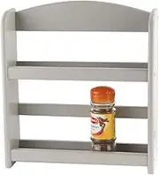 Apollo Spice Rack 2-tier GREY, Wood, 7 x 27 x 24.5 cm