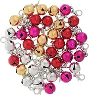Totority 36Pcs Colorful Pet Collar Bells for Dogs and Cats Durable Iron Charms for Collars Keychains and Decorative Accessories Gentle Sound Pet Supplies