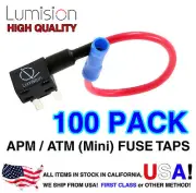 Lumision Add-A-Circuit 100 Pack Mini ATM APM Fuse Tap Lot Dash Cam Radar Install