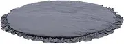 Crawling Blanket Game Blanket for Crawling Rug Floor Carpet Nursery Rugs Round Play Mat Indoor Playhouses Mat Soft Crawling Mat Play Mat Area Rugs Grey Fabric