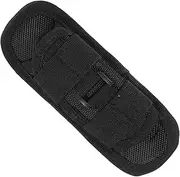 GANAZONO Portable Nylon Flashlight Pouch Durable Black Cover with Belt Clip for LED Flashlights Convenient Carrying Case for Outdoor Use
