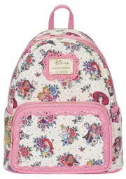 [Loungefly] Disney Princess Floral Tattoo Mini Backpack