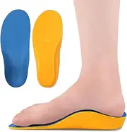 JSHshield Kids Inserts,Kids Orthotic Arch Support Shoe Insoles,Children Pu Cushioning Inserts for Flat feet,Plantar Fasciitis,Feet Heel Pain Relief