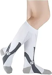 [Generic] XYWHPGV Men 1 Pack Stretchy Novelty Pattern Athletic Knee High Socks 15-17 White(887e7 02d0f fe82d 86f7f be08c 6e7eb