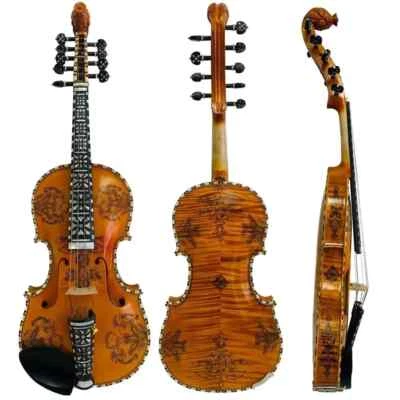 9 strings Norwegian fiddle, 4/4 violin, Concert 4*5 strings Hardanger Good sound