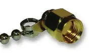 CAP, SMA, JACK, WITH CHAIN, RF Coaxial Connector Accessories 202112-10