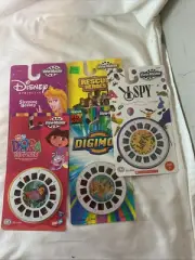 5 Viewmaster View-Master Sets New Digimon Dora The Explorer I Spy Rescue Heroes