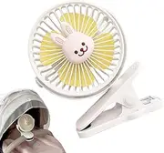 Outdoor Stroller Fan, Children's Electric Sleeping Fan, Built-in Energy-Saving Battery Ventilation Tool for Cribs, Bedsides, Car Seats, and Student Beds