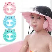 Multicolor Adjustable Plastic Baby Caps - Ear Protection Shield Bath Head Cover