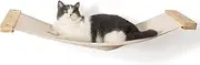Cat Wall Hammock, 34x13 Inch Cat Wall Furniture, Cat Shelf and Perch for Wall, Cat Bridge, Cat Shelves for Wall, Cat Bed for Wall, Wall-Mounted Cat Hammock Bed for Most Kitten, Medium and Large Cats