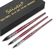 Watercolor Paint Brushes, Mop Round Squirrel Hair Paint Brush Set for Art Painting, Gouache, Fine Detailing, Acrylic, Oil, Artist Quality Supplies