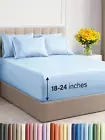 Extra Deep King Sheet Set - 6 Piece Breathable & Cooling Sheets - Hotel Luxury B