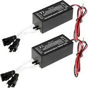 LOORGVEL 2pcs Car Inverter Plug Adapter Energy Efficient Automotive Power Inverter for Versatile Charging Durable Design for Cars Motorcycles Boats Stylish Accessory for Everyday Use