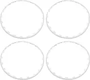 Brilluxa Wheel Rim Ring Protector, 4PCS Stylish Sturdy Edge Trim Guard, Compatible with Model Y 19-Inch Wheels (White)