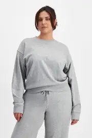 [Bonds] Bonds Women's Sweats Cotton Pullover in Electric Marle Size: 3XL 3XL Electric Marle