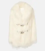 [Rabanne] Rabanne Faux shearling jacket AU 18 white