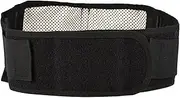 Lower Back Compression Brace, Tourmaline Self Heating Magnetic Waist Protection Trainer Wrap Belt Gym Workout Fitness Posture Corrector Lower Back Pain Relief for Herniated Disc Fits Men Women Black