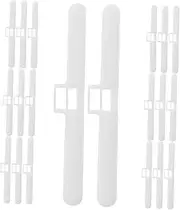Abaodam 20pcs Vertical Blind Holders Double Window Hangers Essential Vertical Blind Accessories for Easy to Use Material
