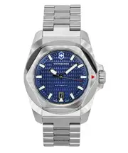 Victorinox I.N.O.X Swiss Made Stainless Steel Blue Dial 26 Jewels Automatic 242020 200M Men's Watch