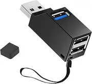 USB a Splitter, 3 Port USB Hub High Speed Splitter Plug and Play Bus Powered for MacBook, Notebook PC, Mac Pro/Mini, iMac, Surface Pro, XPS, Mobile HDD, USB Flash Drives