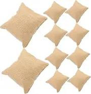Beavorty 10pcs Small Jewelry Display Pillows Elegant Linen Cushions for Watches Necklaces Bracelets Soft Comfortable Jewelry Box Accessories for Retail Showcases