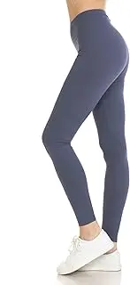 Leggings Depot ActiveFlex Solid High Waist Leggings for Women 1” Waistband - Regular(S,M,L,XL), Plus Size(1X,2X,3X)