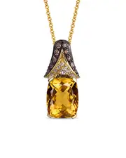 Le Vian Cinnamon Citrine 14K 2.92 ct. tw. Diamond & Citrine Pendant