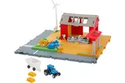 Matchbox Toy Car Playset, Action Drivers Farm Adventure, 1:64 Scale Tractor, Trailer, 2 Hay Bales Detachable Goat, Horse Cow Figures, Sounds