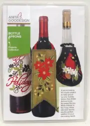 Anita Goodesign Bottle Aprons Projects Collection Embroidery CD PROJ73