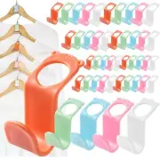 50PCS Cltohes Hanger Connector Hooks Space Saver Closet Hanger Extender