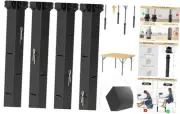 Table Leg Extenders for Folding Table Square Table 4 LEVELS ADJUSTABLE HEIGHT