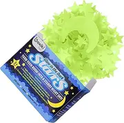 Pack of 300 Glowing Stars & Moon. Fluorescent Ceiling Stars for Kids. Glow in The Dark Stars and Moon Set for Bedrooms and Nurseries by Boxiki Kids